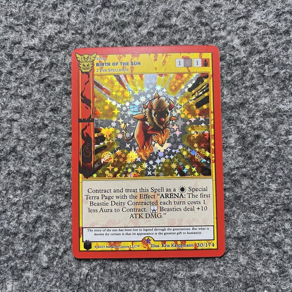 Metazoo Native Birth Of The Sun 30/174 Big Box Full Holo NM